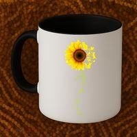 Cat Sunflower Sunshine Coffee Mug thumb 2