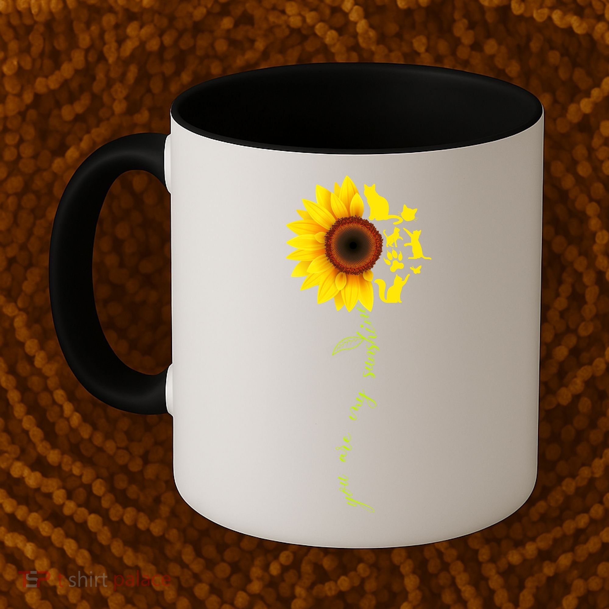 Cat Sunflower Sunshine Coffee Mug