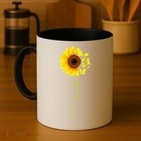 Cat Sunflower Sunshine Coffee Mug thumb 4