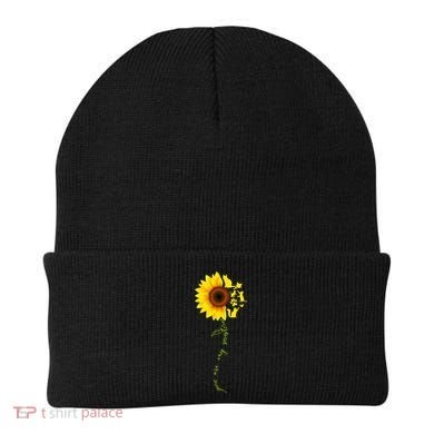 Cat Sunflower Sunshine Beanie