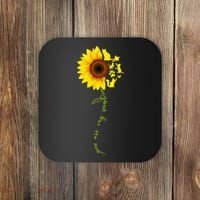 Cat Sunflower Sunshine Coaster thumb 0