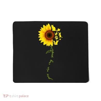 Cat Sunflower Sunshine Mousepad