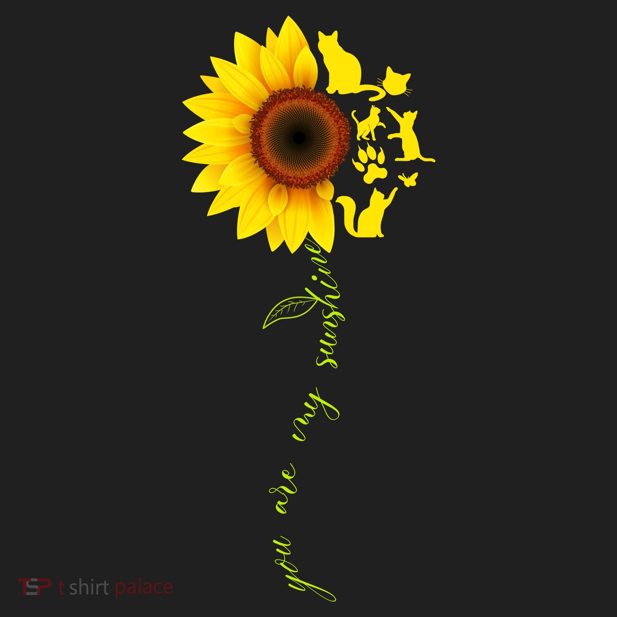 Cat Sunflower Sunshine Hat