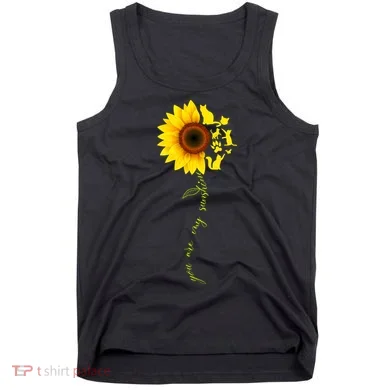 Cat Sunflower Sunshine Tank Top