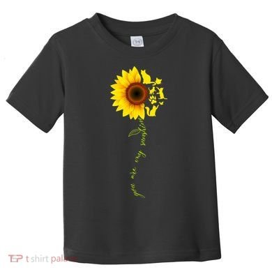 Cat Sunflower Sunshine Toddler T-Shirt