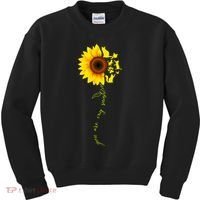 Cat Sunflower Sunshine Kids Sweatshirt thumb 0