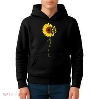 Cat Sunflower Sunshine Kids Hoodie thumb 4