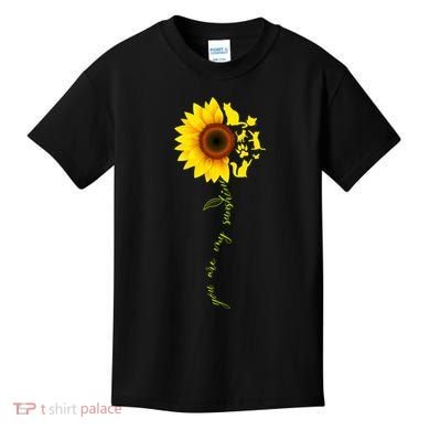 Cat Sunflower Sunshine Kids T-Shirt