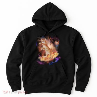 Cat Surfing Bacon In Space Hoodie