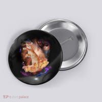 Cat Surfing Bacon In Space Button thumb 0
