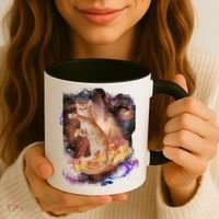 Cat Surfing Bacon In Space Coffee Mug thumb 3