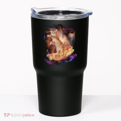 Cat Surfing Bacon In Space Tumbler