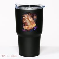 Cat Surfing Bacon In Space Tumbler thumb 0