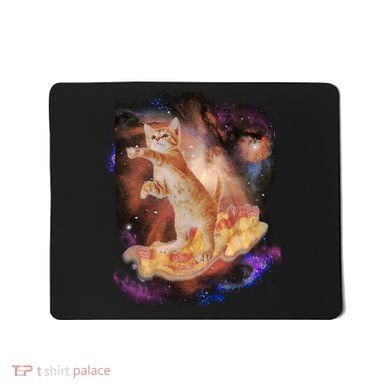 Cat Surfing Bacon In Space Mousepad