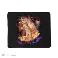 Cat Surfing Bacon In Space Mousepad thumb 0