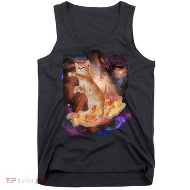 Cat Surfing Bacon In Space Tank Top