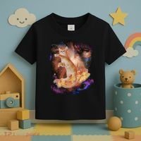 Cat Surfing Bacon In Space Toddler T-Shirt thumb 3