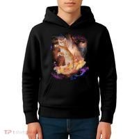 Cat Surfing Bacon In Space Kids Hoodie thumb 4