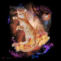 Cat Surfing Bacon In Space Kids Long Sleeve Shirt thumb 2