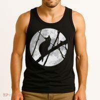 Cat To The Moon Tank Top thumb 3