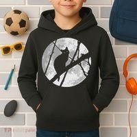 Cat To The Moon Kids Hoodie thumb 2
