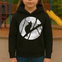 Cat To The Moon Kids Hoodie thumb 3