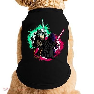 Cat Wars Light Swords Star Cats Funny Doggie Tank