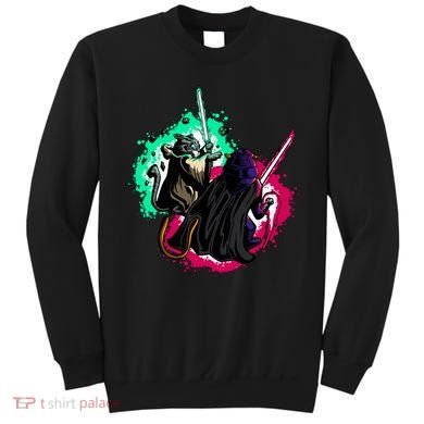 Cat Wars Light Swords Star Cats Funny Sweatshirt