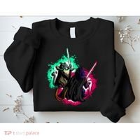 Cat Wars Light Swords Star Cats Funny Sweatshirt thumb 2