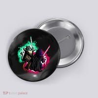 Cat Wars Light Swords Star Cats Funny Button thumb 0