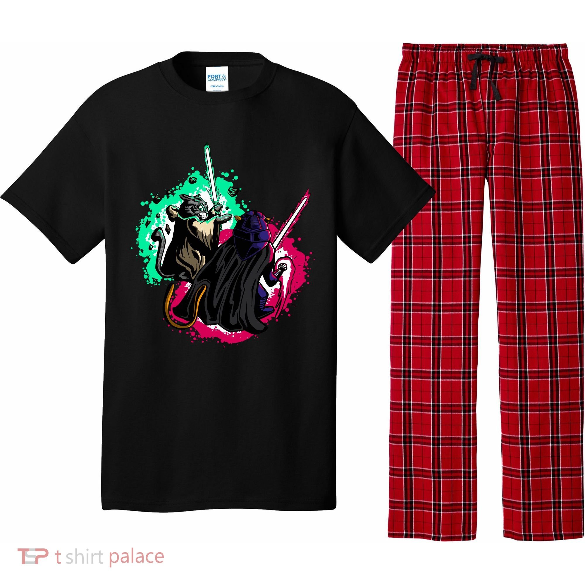 Cat Wars Light Swords Star Cats Funny Pajama Set