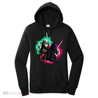 Cat Wars Light Swords Star Cats Funny Women's Hoodie