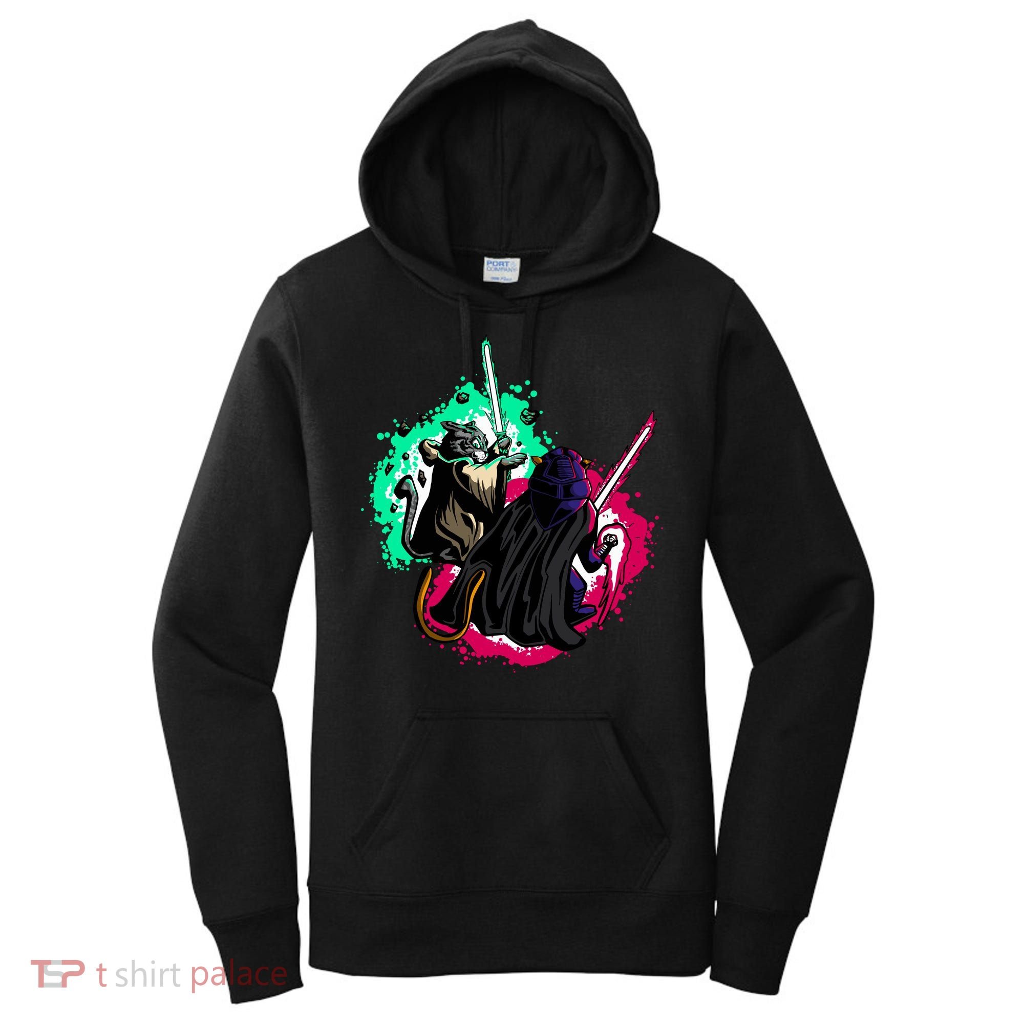 Cat Wars Light Swords Star Cats Funny Women's Hoodie