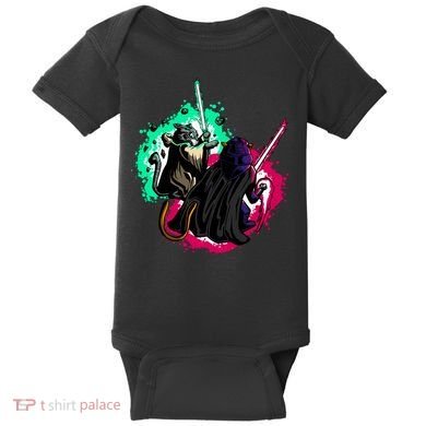 Cat Wars Light Swords Star Cats Funny Baby Bodysuit