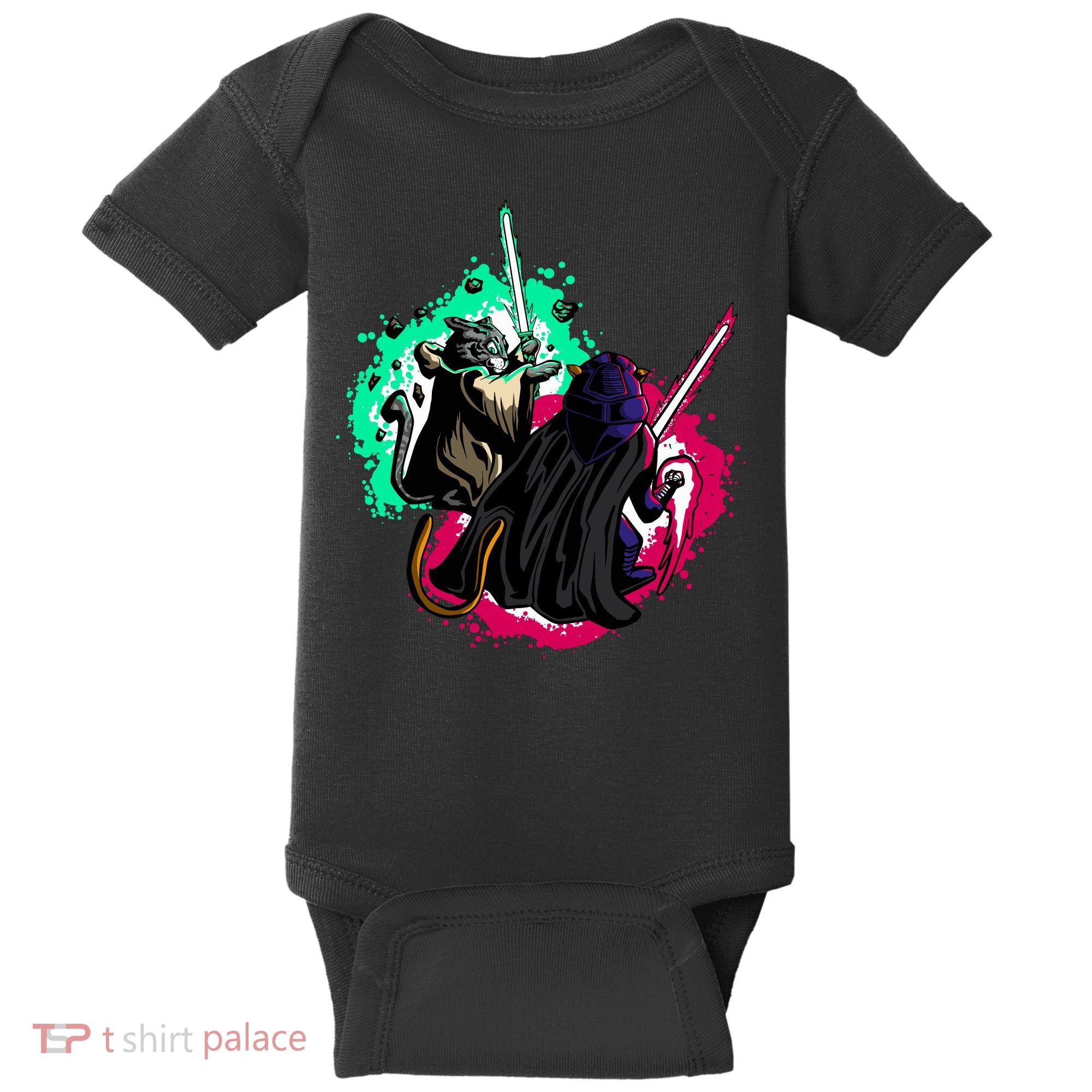 Cat Wars Light Swords Star Cats Funny Baby Bodysuit