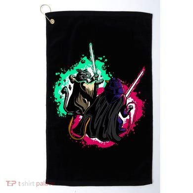 Cat Wars Light Swords Star Cats Funny Golf Towel