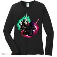 Cat Wars Light Swords Star Cats Funny Women's Long Sleeve Shirt thumb 0
