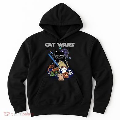 Cat Wars Meow Cat Lover Illustration Hoodie