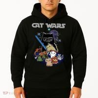 Cat Wars Meow Cat Lover Illustration Hoodie thumb 2