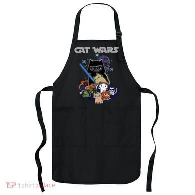 Cat Wars Meow Cat Lover Illustration Apron