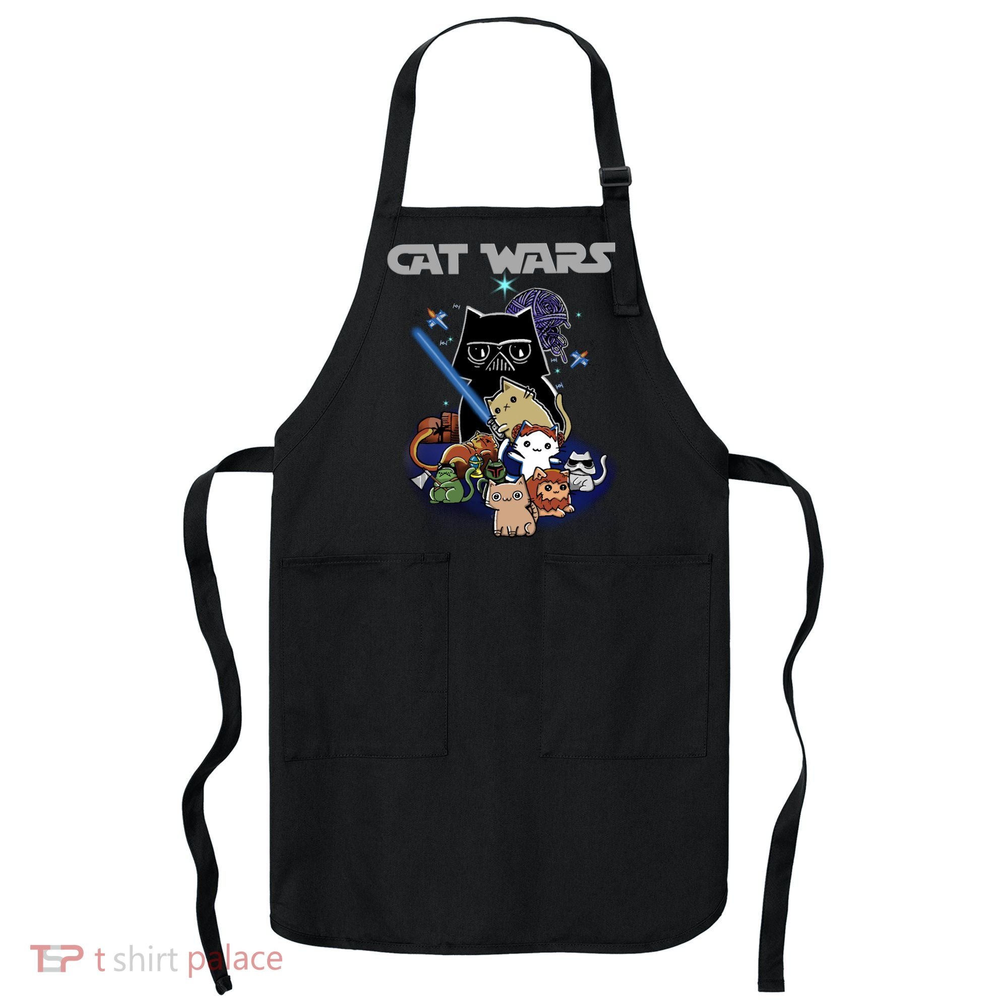 Cat Wars Meow Cat Lover Illustration Apron