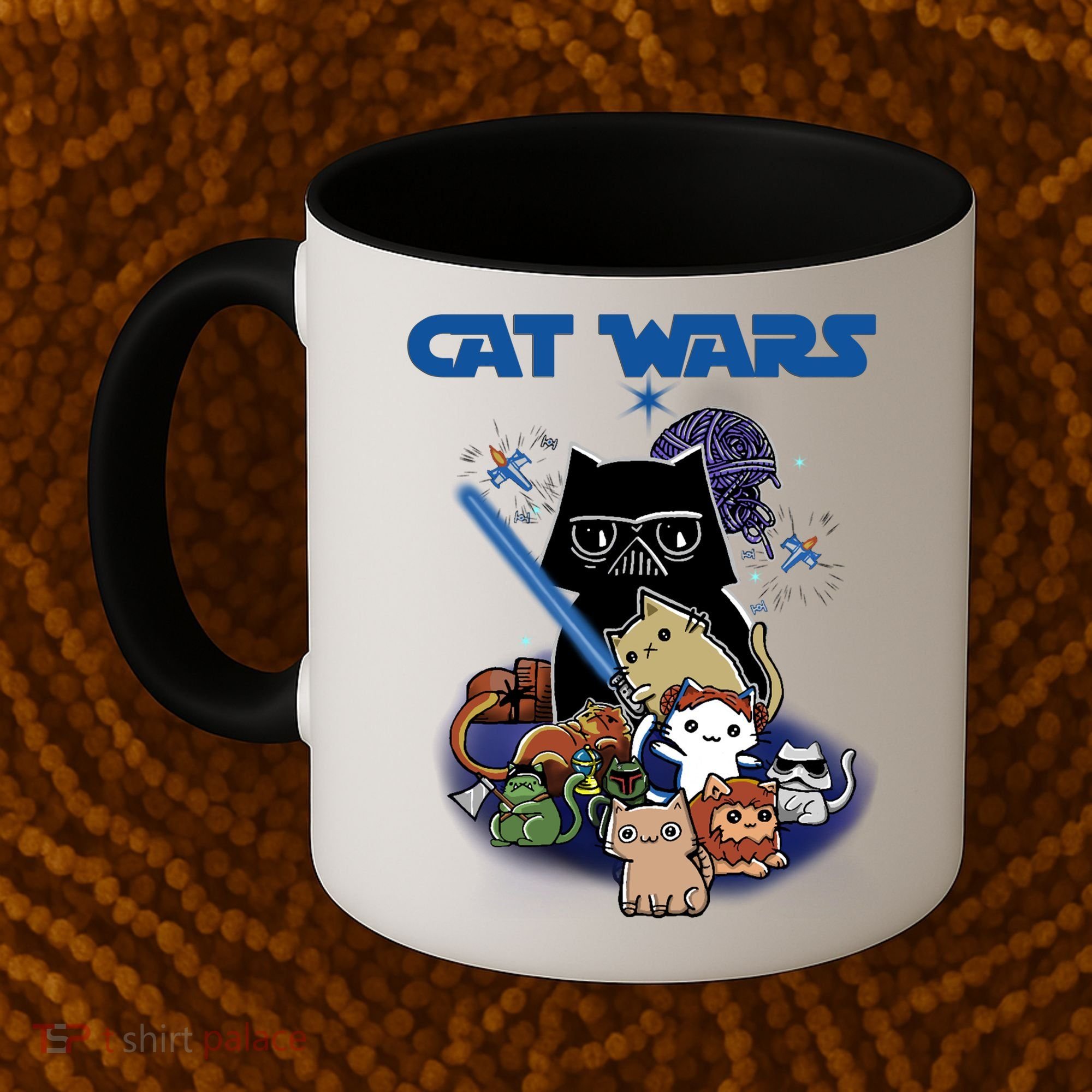Cat Wars Meow Cat Lover Illustration Coffee Mug