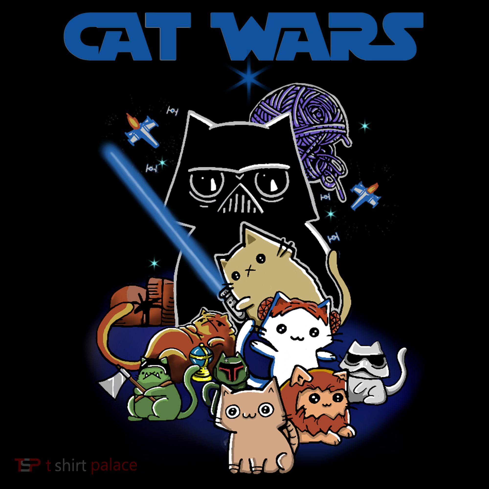 Cat Wars Meow Cat Lover Illustration Coffee Mug