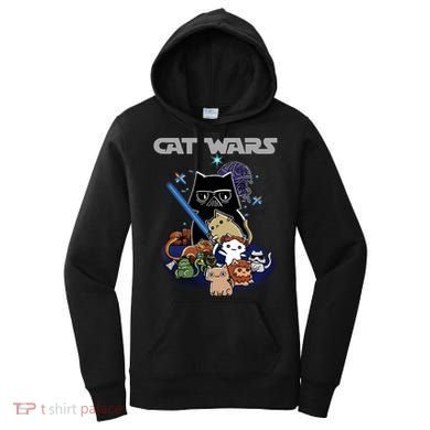 Cat Wars Meow Cat Lover Illustration Women's Hoodie
