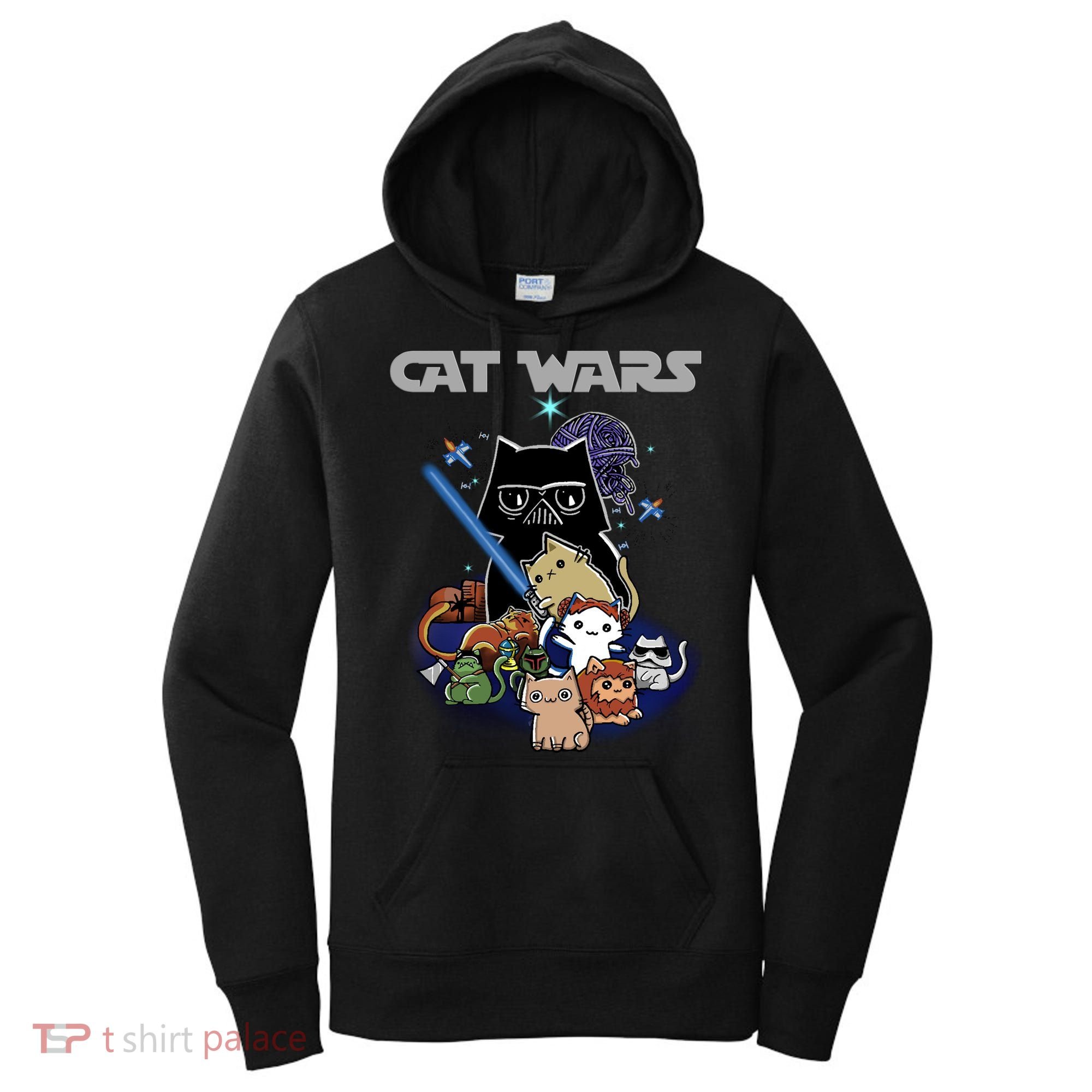 Cat Wars Meow Cat Lover Illustration Women's Hoodie