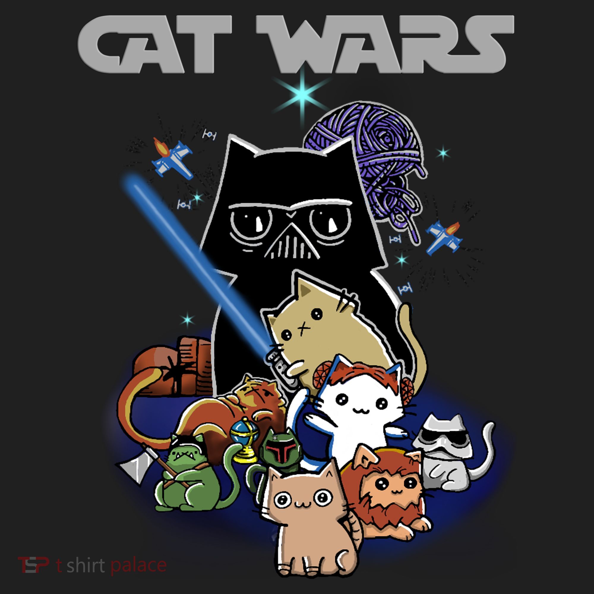 Cat Wars Meow Cat Lover Illustration Tumbler