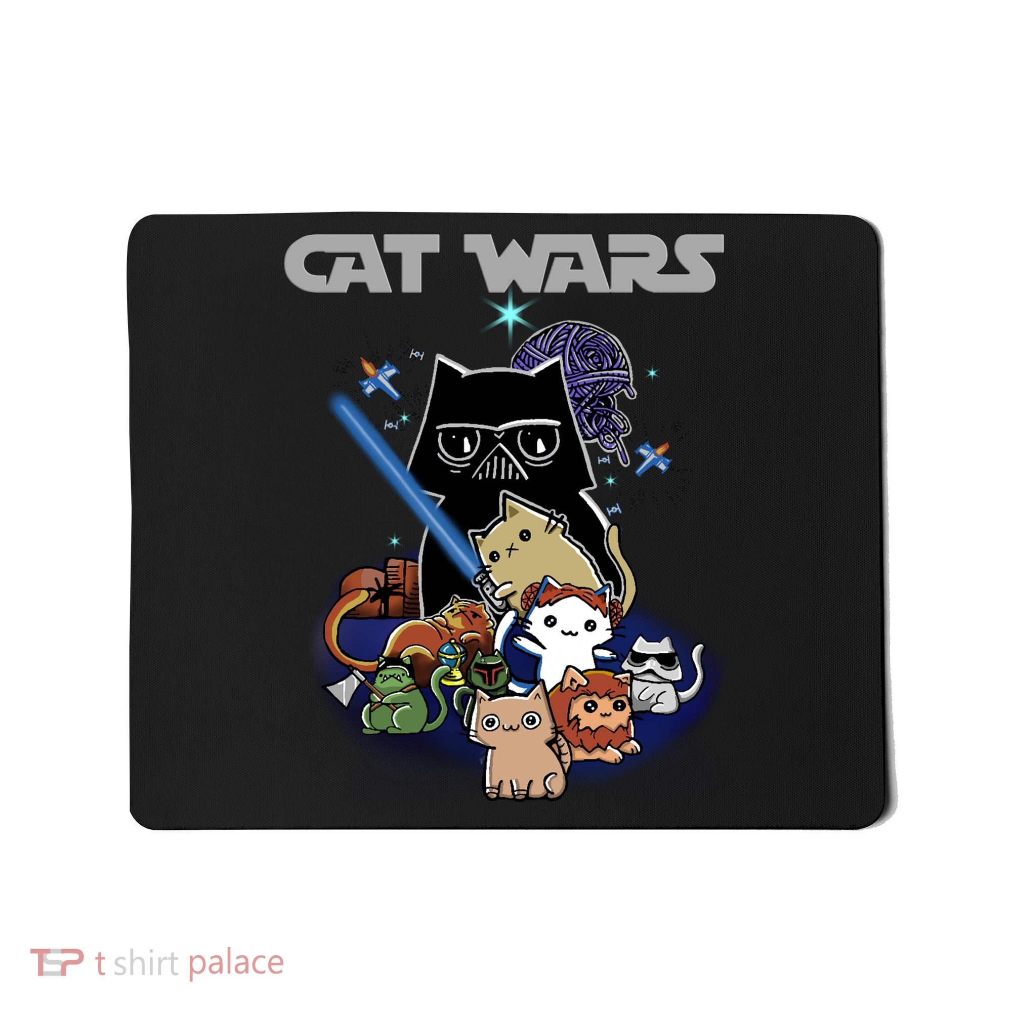 Cat Wars Meow Cat Lover Illustration Mousepad