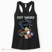 Cat Wars Meow Cat Lover Illustration Women's Tank Top thumb 0