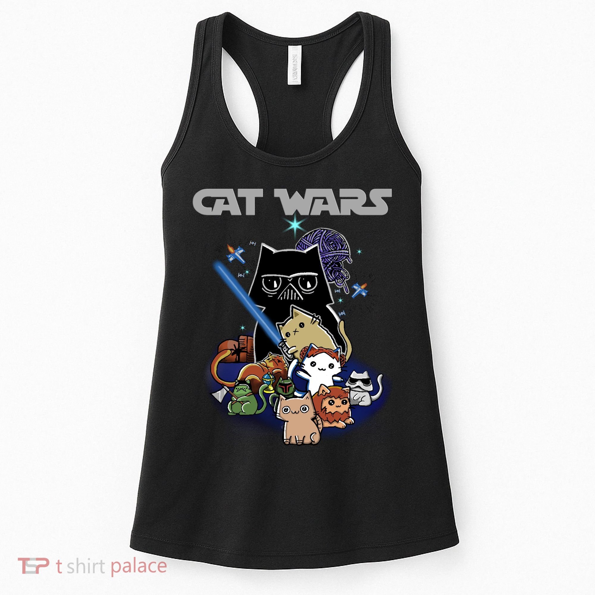 Cat Wars Meow Cat Lover Illustration Women's Tank Top