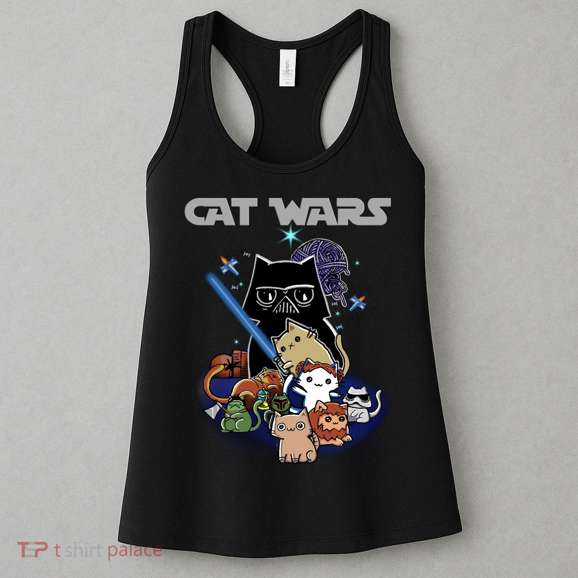 Cat Wars Meow Cat Lover Illustration Women's Tank Top